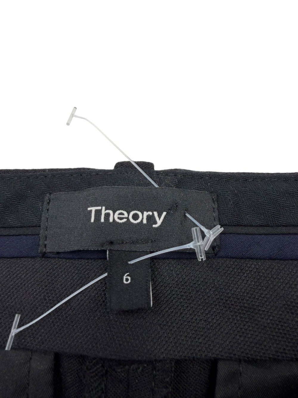 Theory Treeca 2 Pioneer Black Cropped Stretch Ankle Pants Women's 6 - Picture 7 of 12